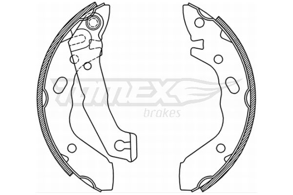 TOMEX BRAKES stabdžių trinkelių komplektas TX 21-37